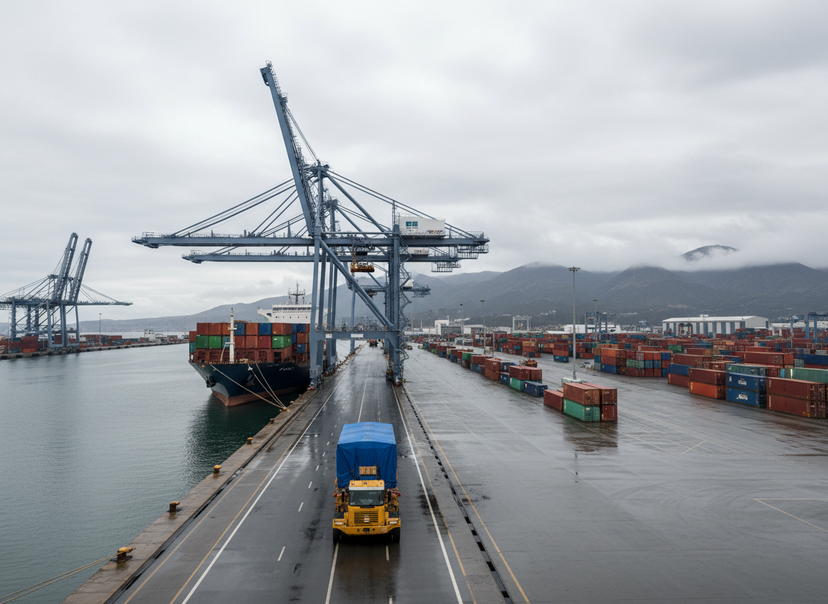 Puerto Valparaíso y Chilquinta prueban primer camión eléctrico para el transporte de carga portuaria